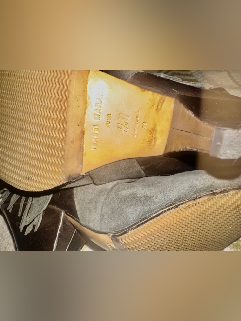 Isabel Marant pour H&M Black Leather & Suede Fringe Heels - Picture 11 of 13